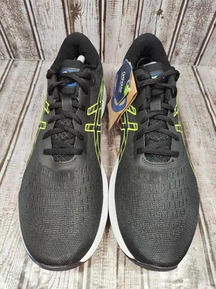 ASICS GEL-EXCITE 9 Men's Size 12 Black/Hazard Green Running Shoes 1011B338 NWOB