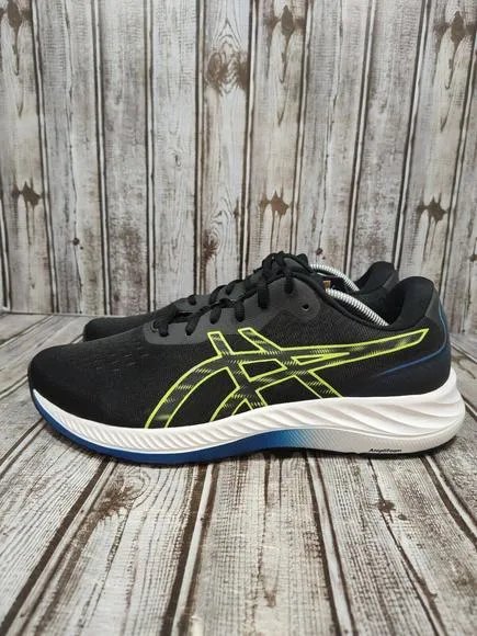 ASICS GEL-EXCITE 9 Men's Size 12 Black/Hazard Green Running Shoes 1011B338 NWOB