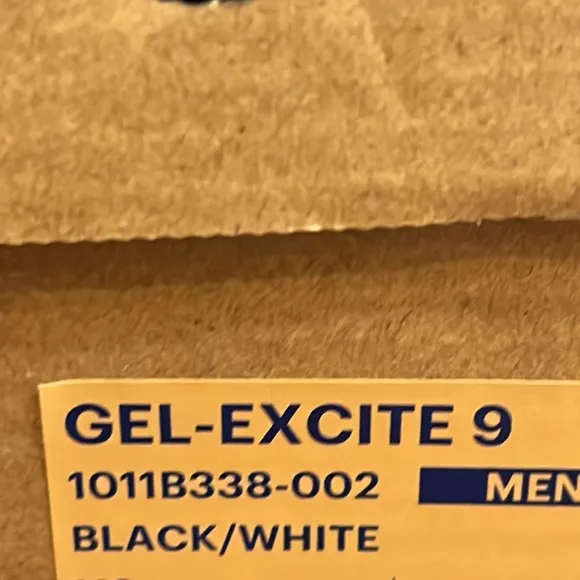 ASICS Gel Excite 9 shoes sneakers new black white Mens Sizes