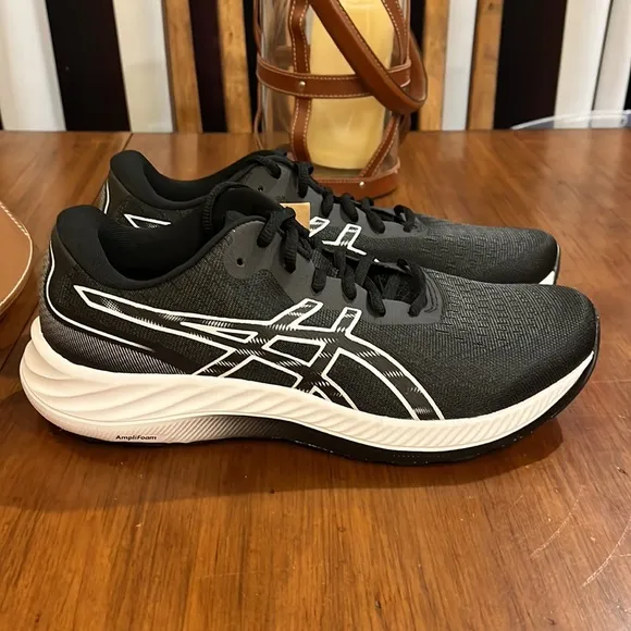 ASICS Gel Excite 9 shoes sneakers new black white Mens Sizes