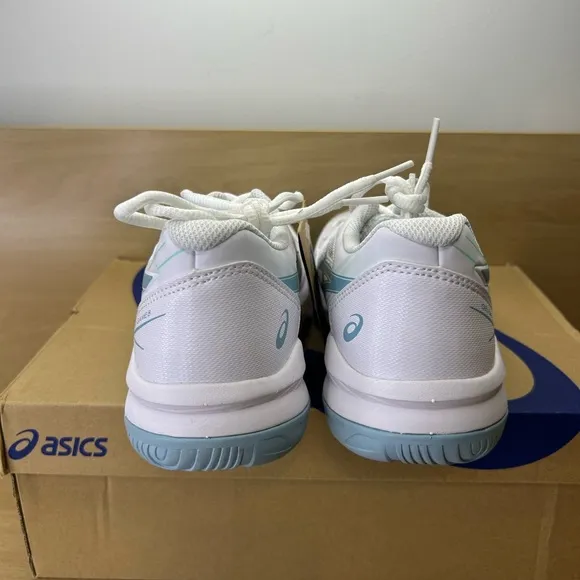 Asics Gel Game 8 Running Shoes Kids 6.5 Womens 4.5 White/Smoke Blue