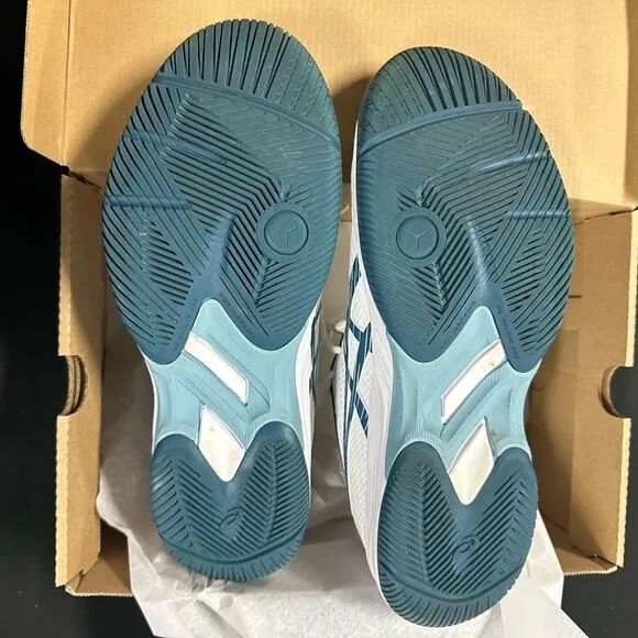 Asics Gel Game 9 Court Shoes Sneakers 9 White Restful Teal