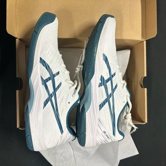 Asics Gel Game 9 Court Shoes Sneakers 9 White Restful Teal