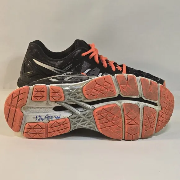 ASICS Gel-Kayano 22 Men's Size 7.5 Running Shoes Carbon Silver Cherry Tomato