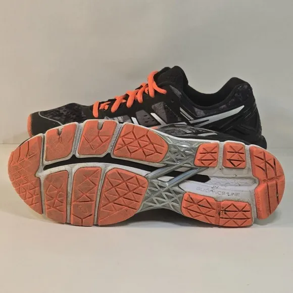 ASICS Gel-Kayano 22 Men's Size 7.5 Running Shoes Carbon Silver Cherry Tomato