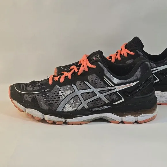 ASICS Gel-Kayano 22 Men's Size 7.5 Running Shoes Carbon Silver Cherry Tomato