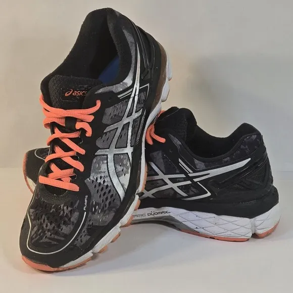 ASICS Gel-Kayano 22 Men's Size 7.5 Running Shoes Carbon Silver Cherry Tomato
