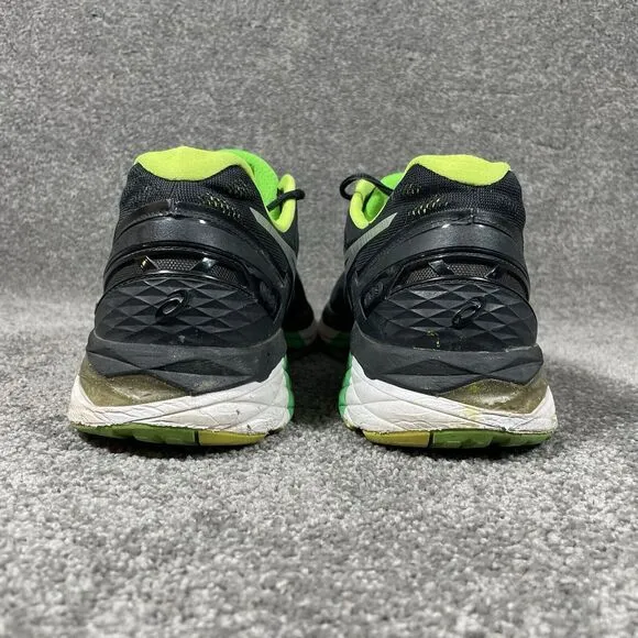 Asics Gel Kayano 23 Athletic Shoes Sneakers Running Black Green 1011B169 Mens 13