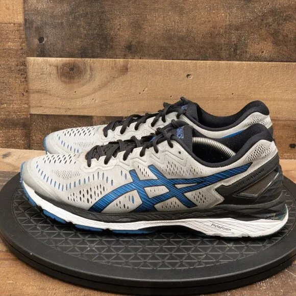 ASICS GEL KAYANO 23 MENS ATHLETICSHOES RUNNING WALKING GYM GRAY LOW SIZE 12