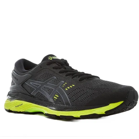 ASICS Gel-Kayano 24 Black &amp; Green Gecko - New With Tags, Men’s 6 / Women…