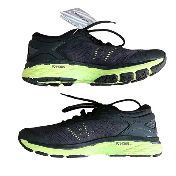 ASICS Gel-Kayano 24 Black &amp; Green Gecko - New With Tags, Men’s 6 / Women…