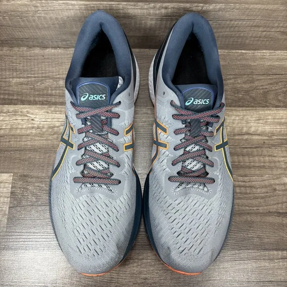 Asics Gel-Kayano 27 Gray Mens US Size 12.5 Wide EUR 47 1011A835 Running Shoes