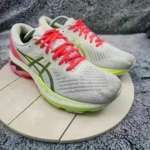 Asics Gel Kayano 27 Lite Shoes Shoes Womens Size 7.5 White Pink Trainers