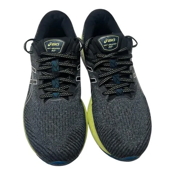 ASICS Gel-Kayano 27 Mens black and yellow running shoes Size 9.5