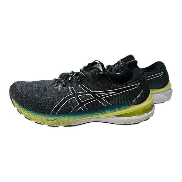 ASICS Gel-Kayano 27 Mens black and yellow running shoes Size 9.5