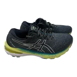 ASICS Gel-Kayano 27 Mens black and yellow running shoes Size 9.5