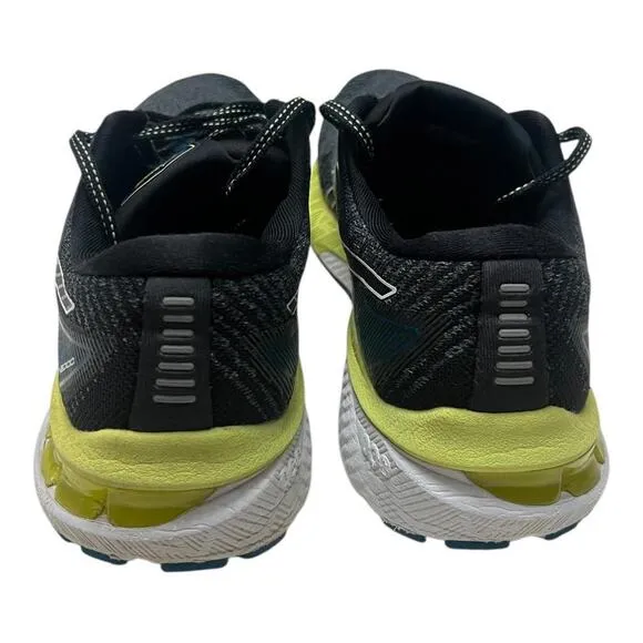 ASICS Gel-Kayano 27 Mens black and yellow running shoes Size 9.5