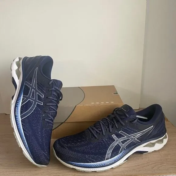 ASICS Gel Kayano 27 Navy/White Men Running Shoes 1011767- SZ 14