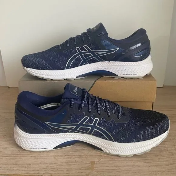 ASICS Gel Kayano 27 Navy/White Men Running Shoes 1011767- SZ 14