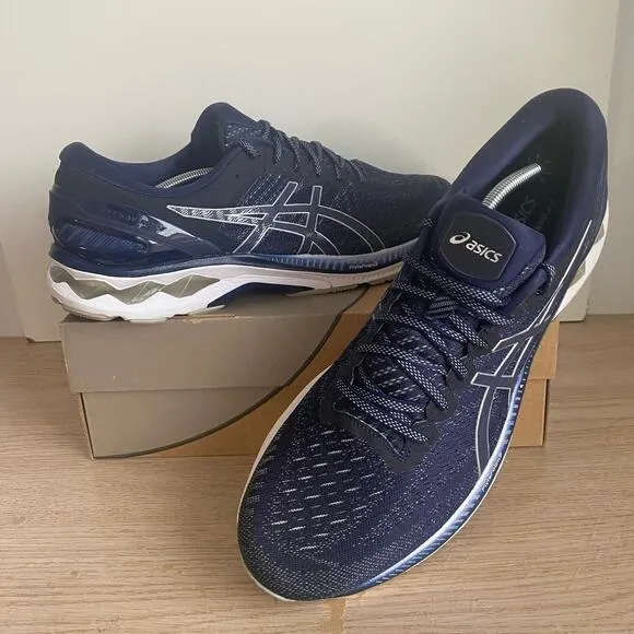 ASICS Gel Kayano 27 Navy/White Men Running Shoes 1011767- SZ 14