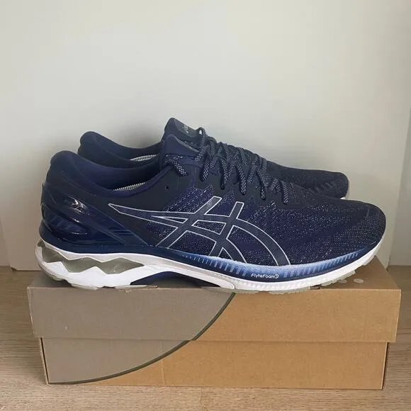 ASICS Gel Kayano 27 Navy/White Men Running Shoes 1011767- SZ 14