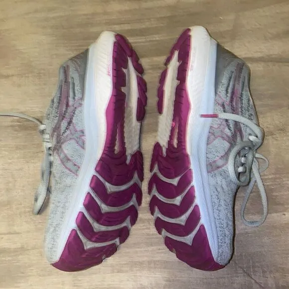 ASICS Gel Kayano 29 Running Shoes Grey Piedmont Grey Purple Orchid Size 8