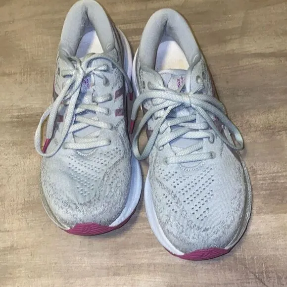 ASICS Gel Kayano 29 Running Shoes Grey Piedmont Grey Purple Orchid Size 8