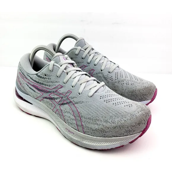 Asics Gel Kayano 29 Womens Size 10.5 W Gray Purple Running Sneaker Shoes 1012B29