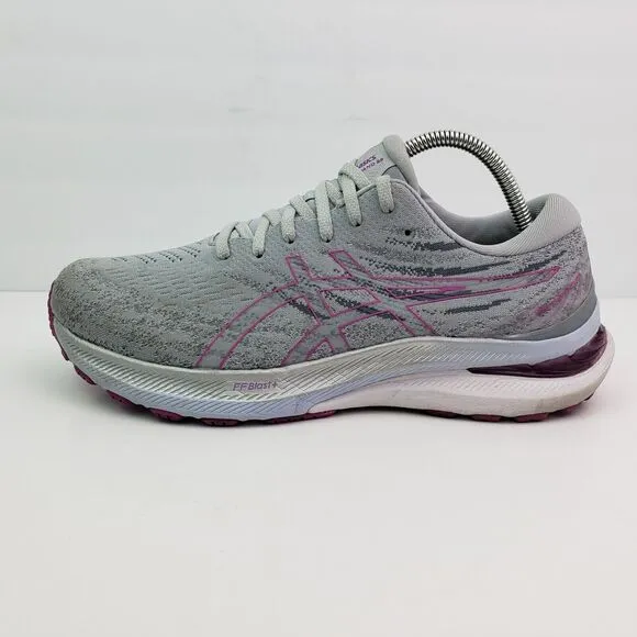 Asics Gel Kayano 29 Womens Size 10.5 W Gray Purple Running Sneaker Shoes 1012B29