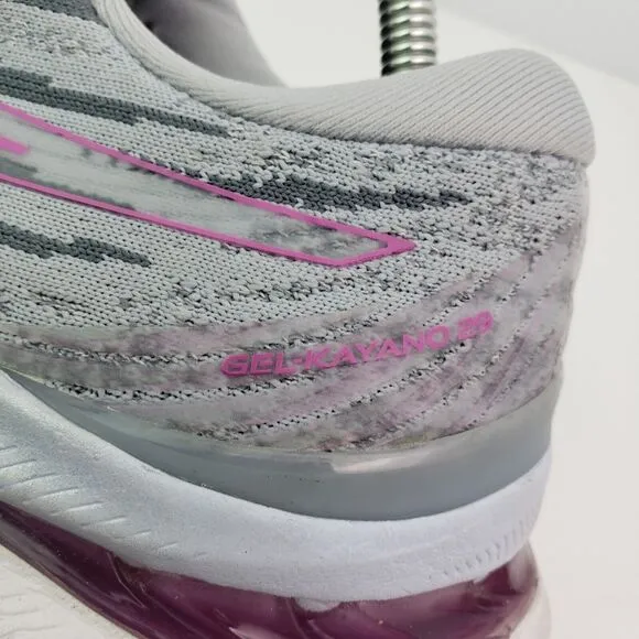 Asics Gel Kayano 29 Womens Size 10.5 W Gray Purple Running Sneaker Shoes 1012B29