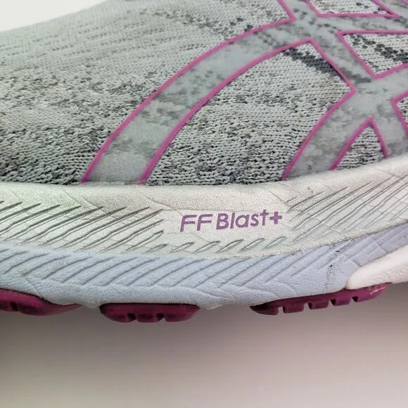 Asics Gel Kayano 29 Womens Size 10.5 W Gray Purple Running Sneaker Shoes 1012B29