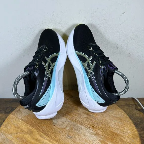 Asics Gel Kayano 30 Black‎ Blue 1012B357 Sneakers Shoes Women's Size 7.5