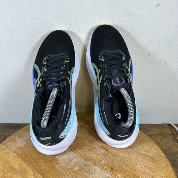 Asics Gel Kayano 30 Black‎ Blue 1012B357 Sneakers Shoes Women's Size 7.5
