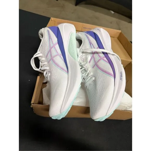 Asics Gel Kayano 30 White Cyber Grape Running Shoes Sneakers 10.5