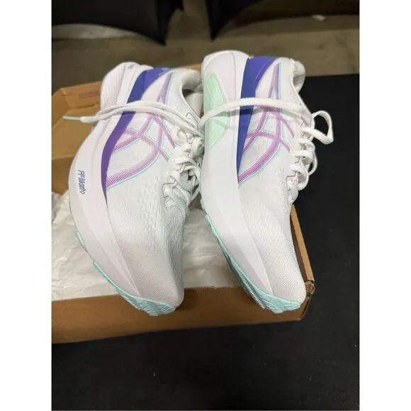Asics Gel Kayano 30 White Cyber Grape Running Shoes Sneakers 10.5