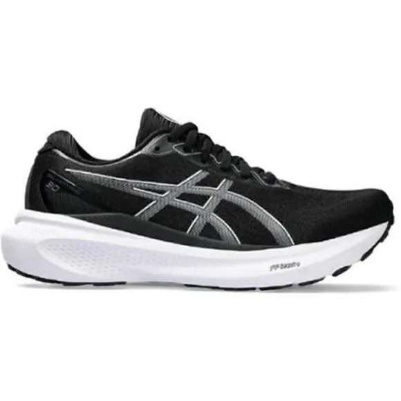 Asics Gel-Kayano 30 Womens Running Shoe Sneaker Black White Sheet Rock