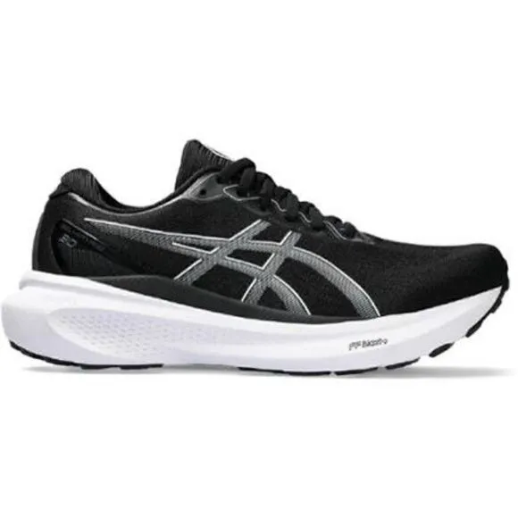 Asics Gel-Kayano 30 Womens Running Shoe Sneaker Black White Sheet Rock