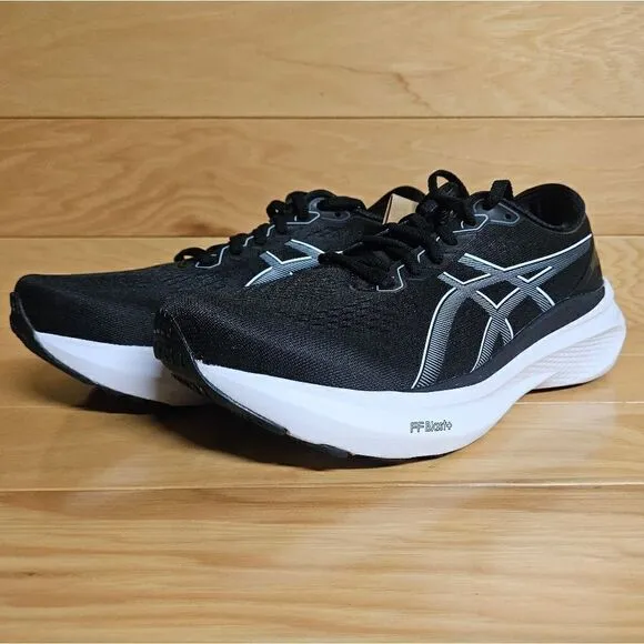 Asics Gel-Kayano 30 Womens Running Shoe Sneaker Black White Sheet Rock