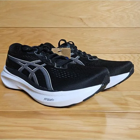 Asics Gel-Kayano 30 Womens Running Shoe Sneaker Black White Sheet Rock