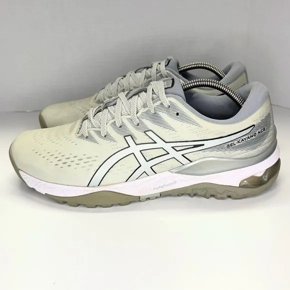 Asics Gel Kayano Ace 1111A209 Gray Spikeless Golf Shoes Sneakers Mens Sz 10.5 US