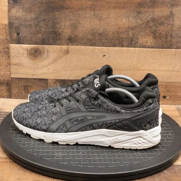 ASICS GEL KAYANO TRAINER EVO MENS ATHLETIC SHOES BLACK GRAY LOW RETRO SIZE 11.5