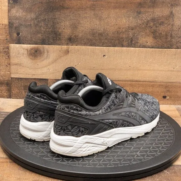 ASICS GEL KAYANO TRAINER EVO MENS ATHLETIC SHOES BLACK GRAY LOW RETRO SIZE 11.5
