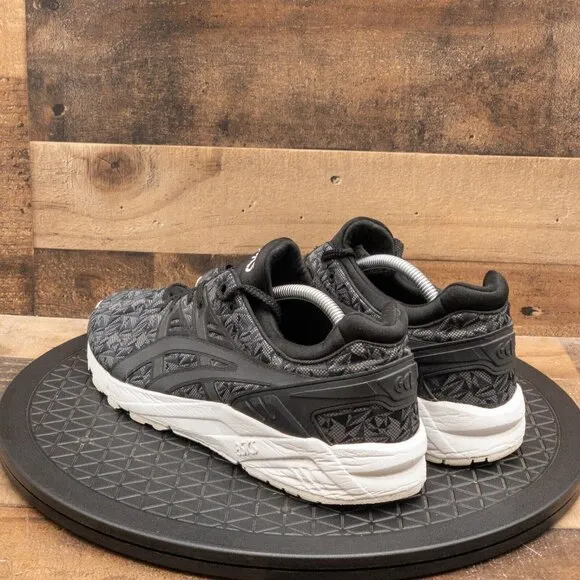 ASICS GEL KAYANO TRAINER EVO MENS ATHLETIC SHOES BLACK GRAY LOW RETRO SIZE 11.5