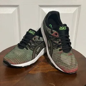 🔥Asics Gel Kayano Trainer Evo Mens Shoes Gecko Green-Guava - Men Sz 9 - PERFECT