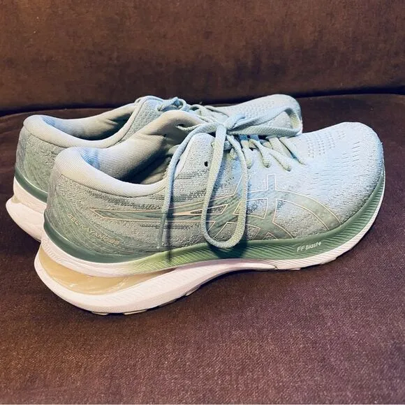 Asics GeL Kayano 28 womens running shoes size 9 US 40.5 EUR 7 UK green gold