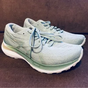 Asics GeL Kayano 28 womens running shoes size 9 US 40.5 EUR 7 UK green gold