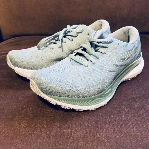 Asics GeL Kayano 28 womens running shoes size 9 US 40.5 EUR 7 UK green gold