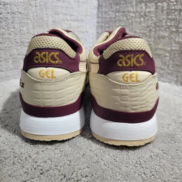 Asics Gel Lyte 3 III Men's Size 10.5 US Beige Burgundy Sneaker Shoes 1191A201
