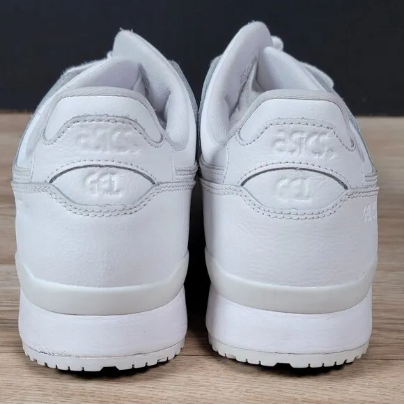 ASICS Gel Lyte 3 III Shoes Mens Size 9.5 Triple White Running Athletic Sneakers