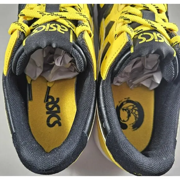 ASICS Gel-Lyte Black/ Tai-Chi Yellow  Leather &amp; Suede  Size 10